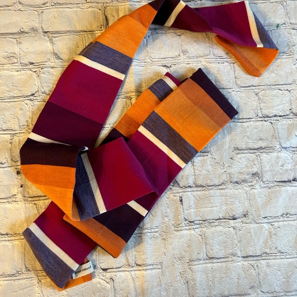 Smartwool Accessories - SMARTWOOL MERINO WOOL OBLONG THINNER STRIPED SCARF O/S